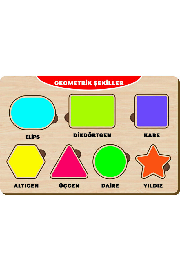 4 Adet Ahşap Bul Tak Eğitici Yapboz Puzzle Seti 12 - 3