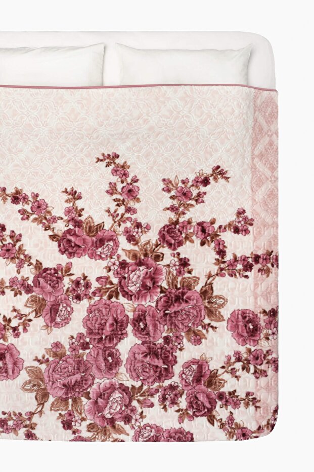 Çift Kişilik Battaniye - Gül Kurusu - 1