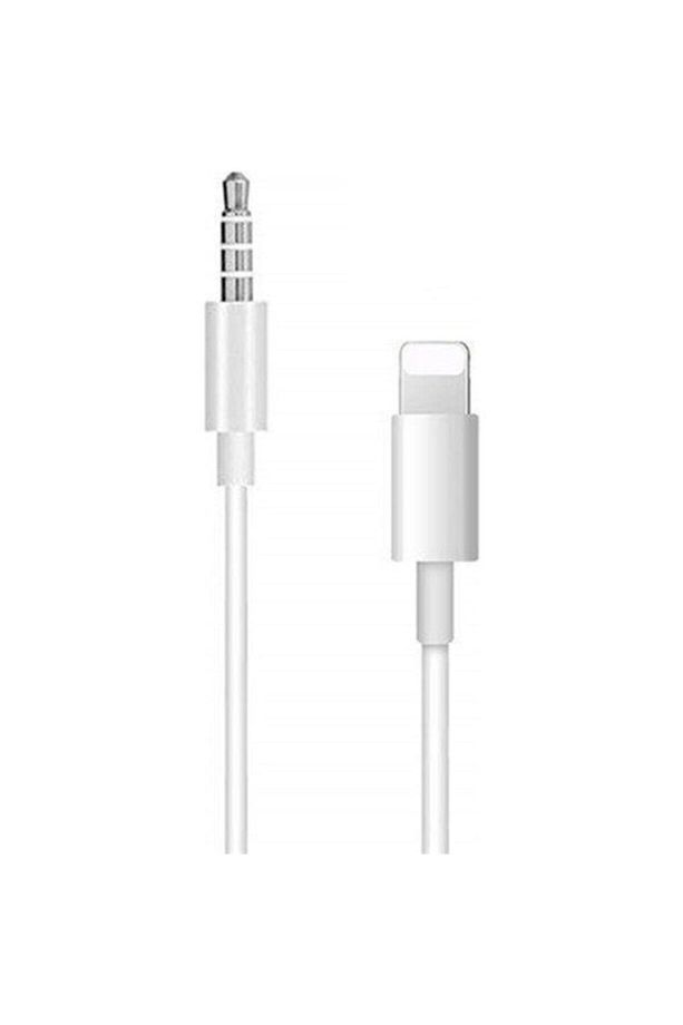 -ıphone Lightning To 3.5 Aux Audio Adapter Cable 1m Mh025 - White - 2