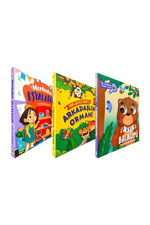 Merhaba Eşyalarım Arkadaşlık Ormanı Ayı Balküpü 3 Kitap Set