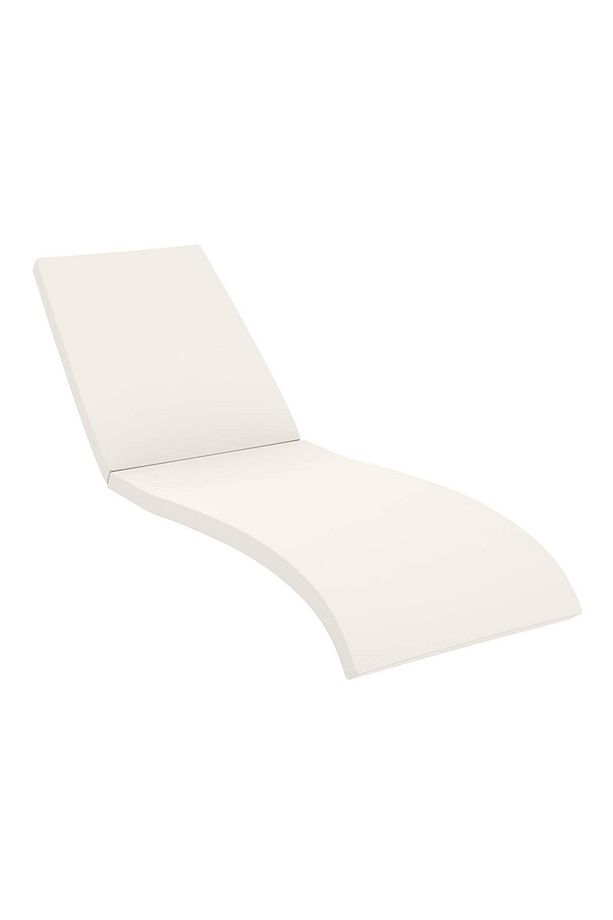 Rattan Fiji Şezlong Minderi Bej Rengi Bahçe Havuz Mobilyası - 1