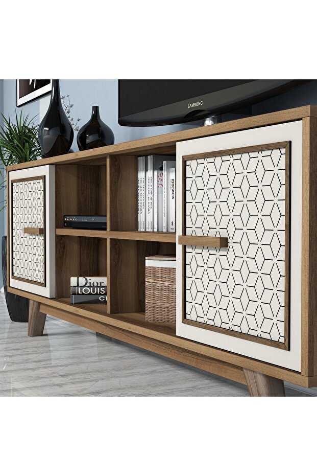 Ayla Tv Ünitesi - Ceviz/Krem - 4