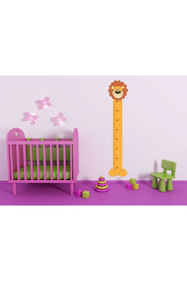 Sevimli Aslan Boy Cetveli Duvar Sticker - 1