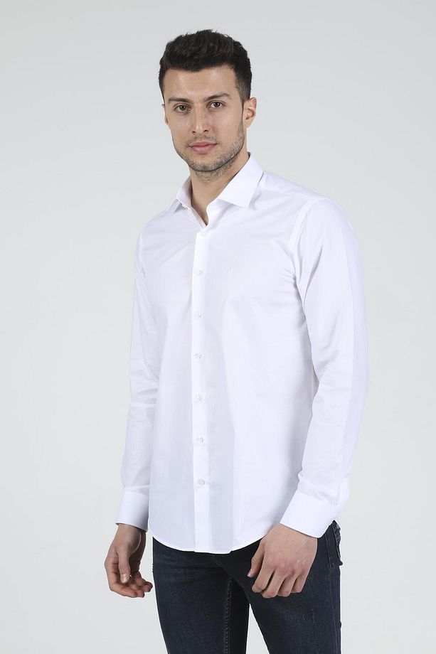 Slim Fit Uzun Kollu Erkek Gömlek 525-db02 - 3