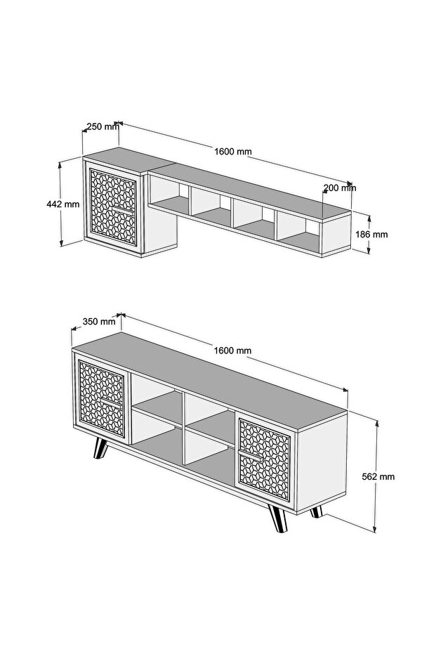 Ayla Tv Ünitesi - Ceviz/Krem - 5