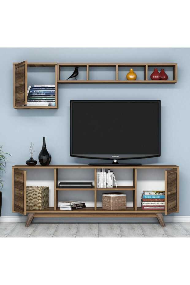 Ayla Tv Ünitesi Ve Orta Sehpa Takımı - Ceviz/Ceviz - 3