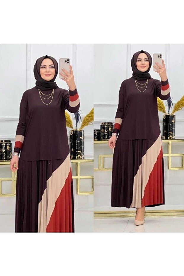 طقم تنورة ساندي رائع مكون من قطعتين