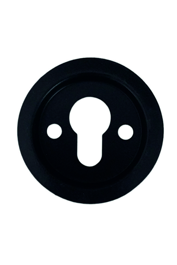 Steel Door Steel Badge Plate - Matte Black