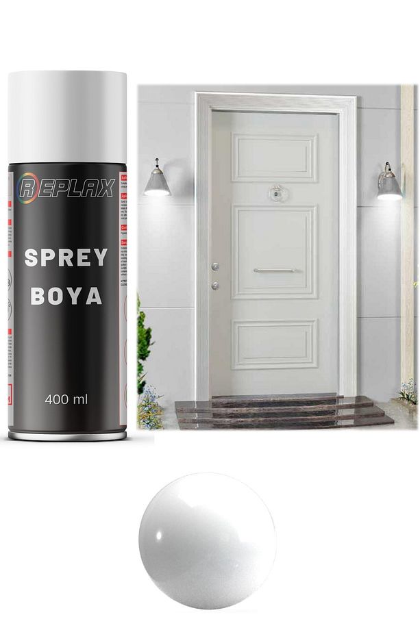 Parlak Beyaz Çelik Kapı Sprey Boyası 400 Ml. - 1