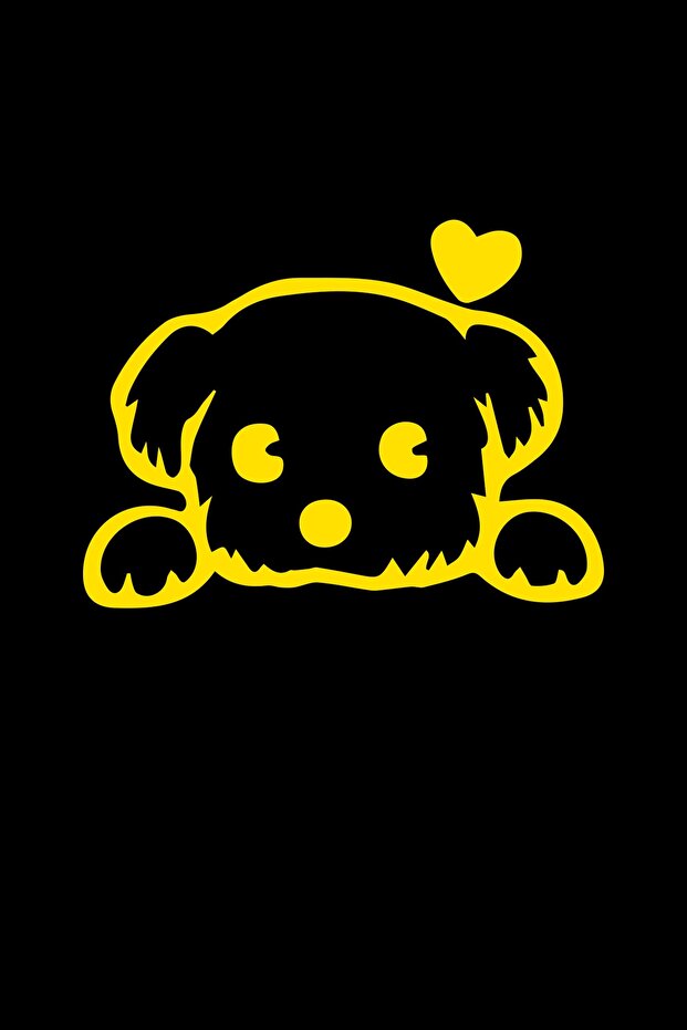 Cute Dog Auto Sticker, 13x10 Cm Motorcycle Helmet Laptop And Car Sticker