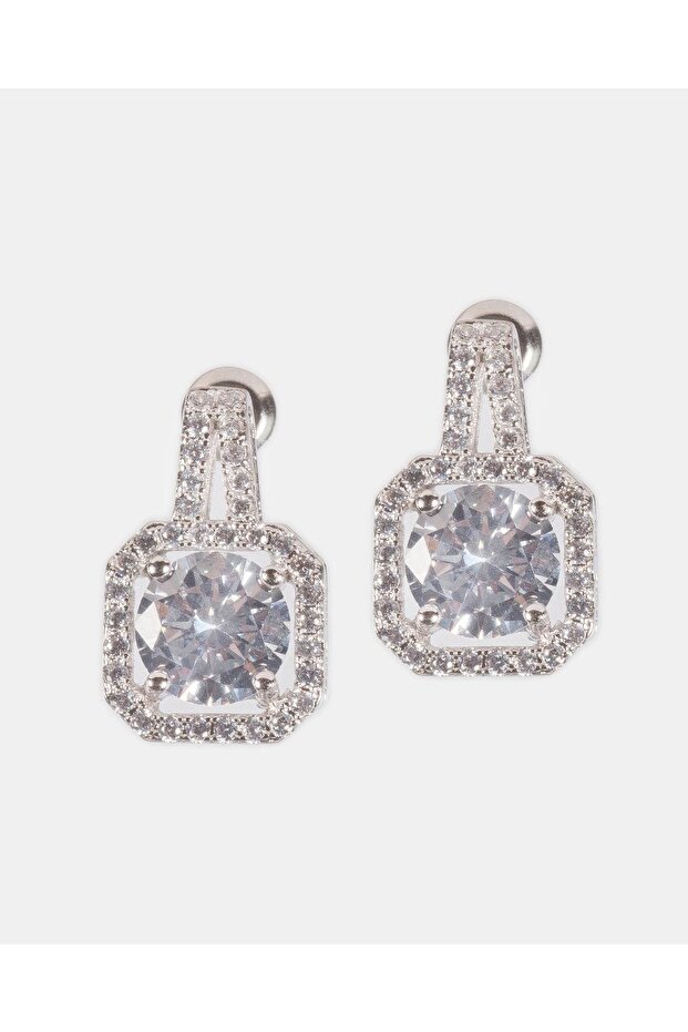 Zircon Model Women's Baguette Earrings