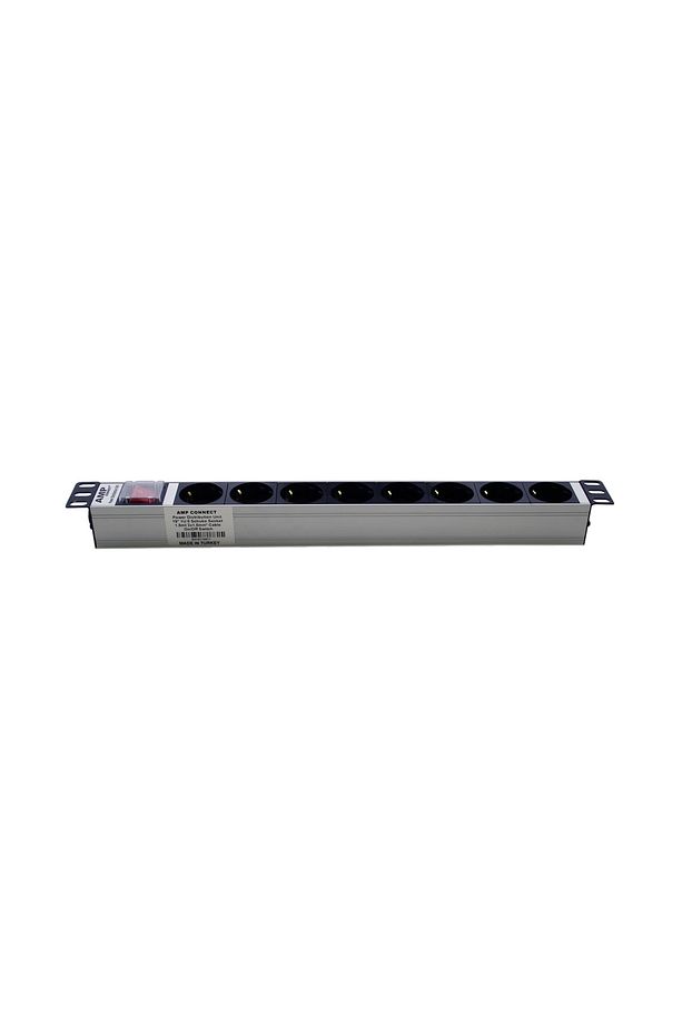 Ampconnect 19''1u 8 Yol Alman Tip On/off Işıklı Anahtarlı Alü. Pdu - 4