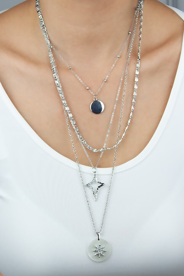 Star Figured Multiple Necklace Combination