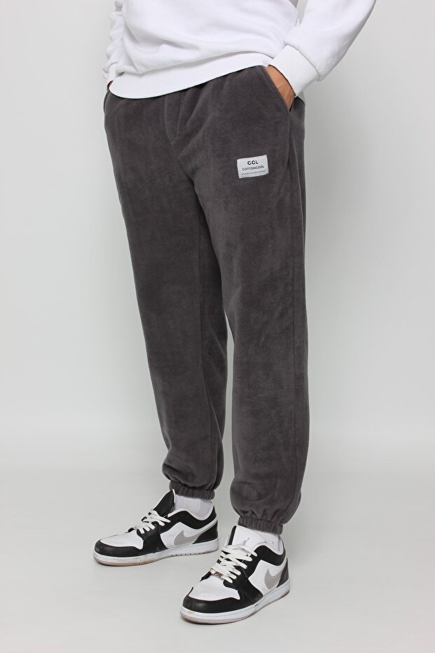 Erkek Oversize Polar Eşofman Alt - 3
