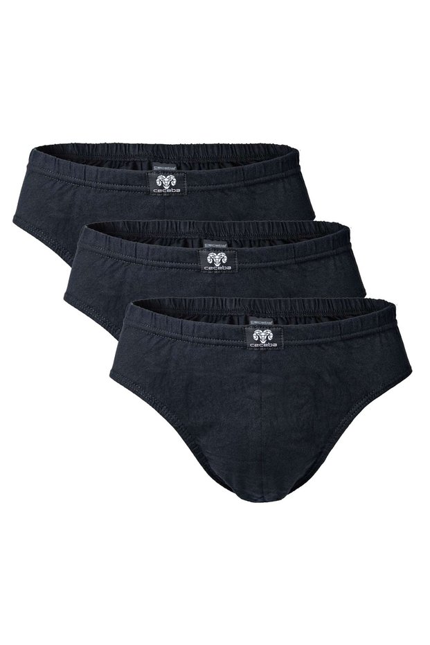 Herren Slips, 3er Pack - Sport Slip, Basic, Baumwolle, M-8XL, einfarbig