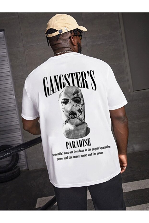 Gangster's Paradise Printed Oversize Crew Neck T-shirt
