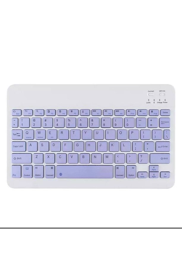 Ipad 10. Nesil 10.9 2022 Uyumlu Kablosuz Bluetooth Q Klavye A2696 A2757 A2777 - 1