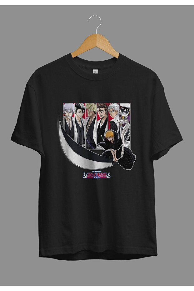 Loose Fit Unisex Bleach Team Captains Custom Design Anime T-Shirt