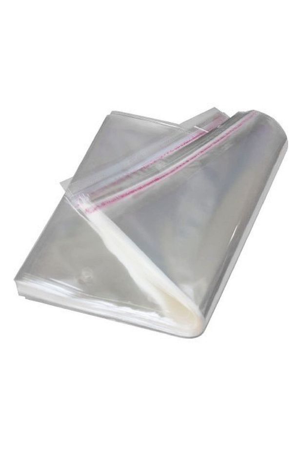 200 Adet Şeffaf Yapışkanlı Poşet - Opp Kendinden Yapışkanlı Parlak Poşet 20x30 Cm - 5