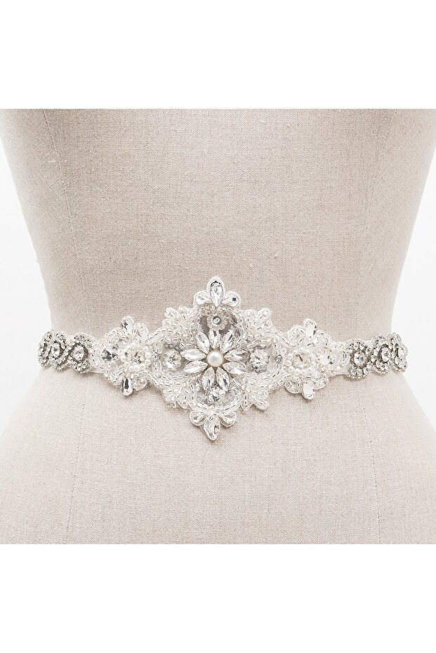 Women's Silver Color Belt T-186BB