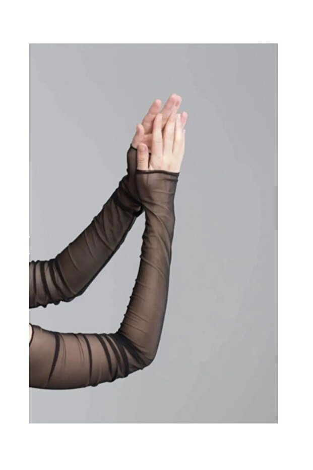 Tek Kol Drapeli Mini Elbise - 3