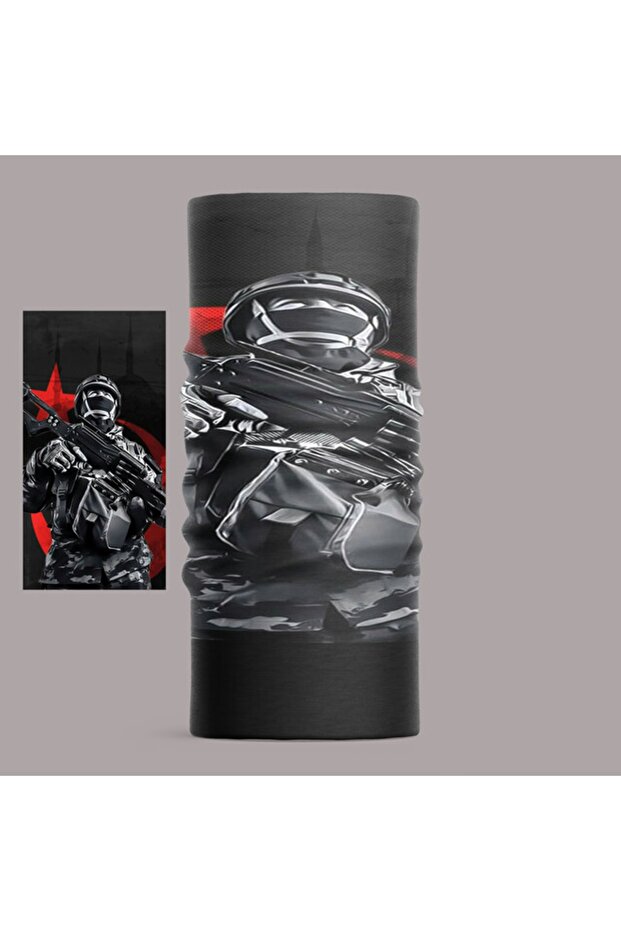 Turkish Military Design Biker Multi-Purpose Outdoor Neck Collar Unisex Fleece Bandana