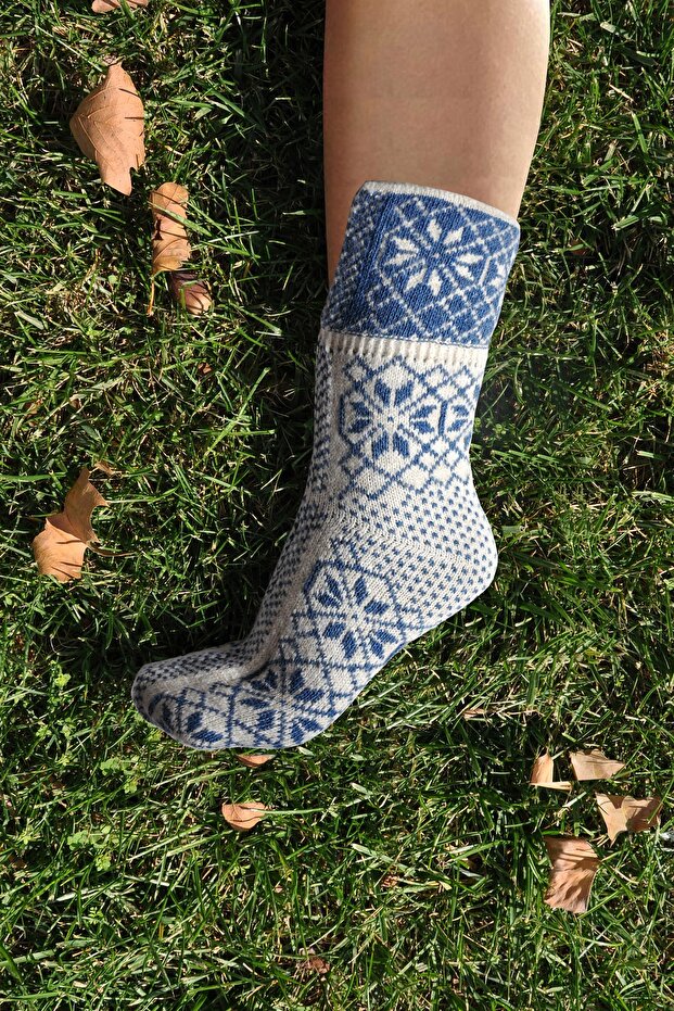 Retro Yün Çorap - 1