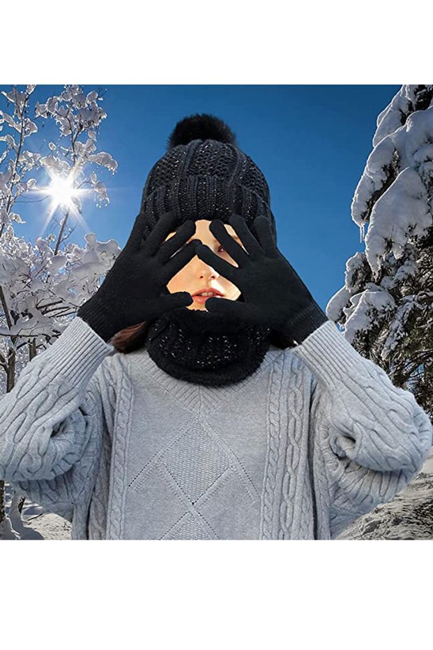 Men's Women's Winter Knitwear Gloves Unisex Warm Quality