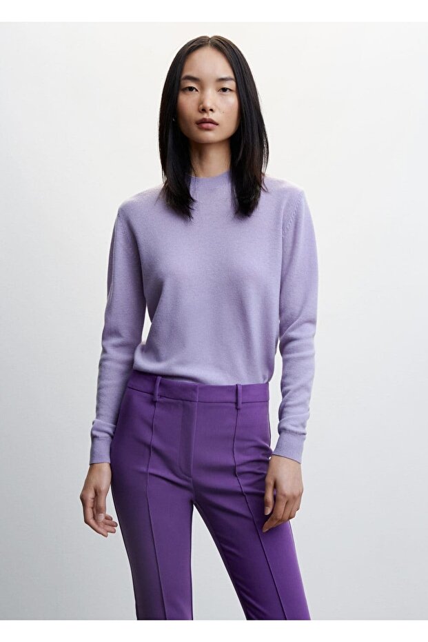 Gerade geschnittene Stoffhose - 7