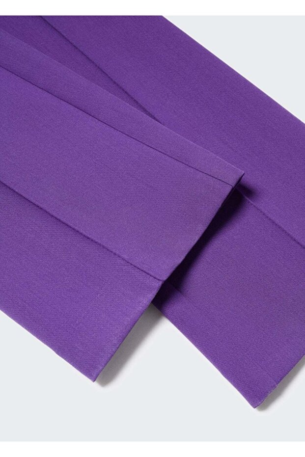 Gerade geschnittene Stoffhose - 5