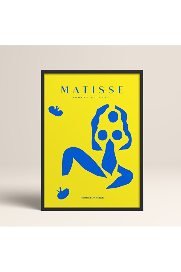 Abstract Colorful Patterns with Black Laminated Frame Matisse Gallery Modern Art Painting