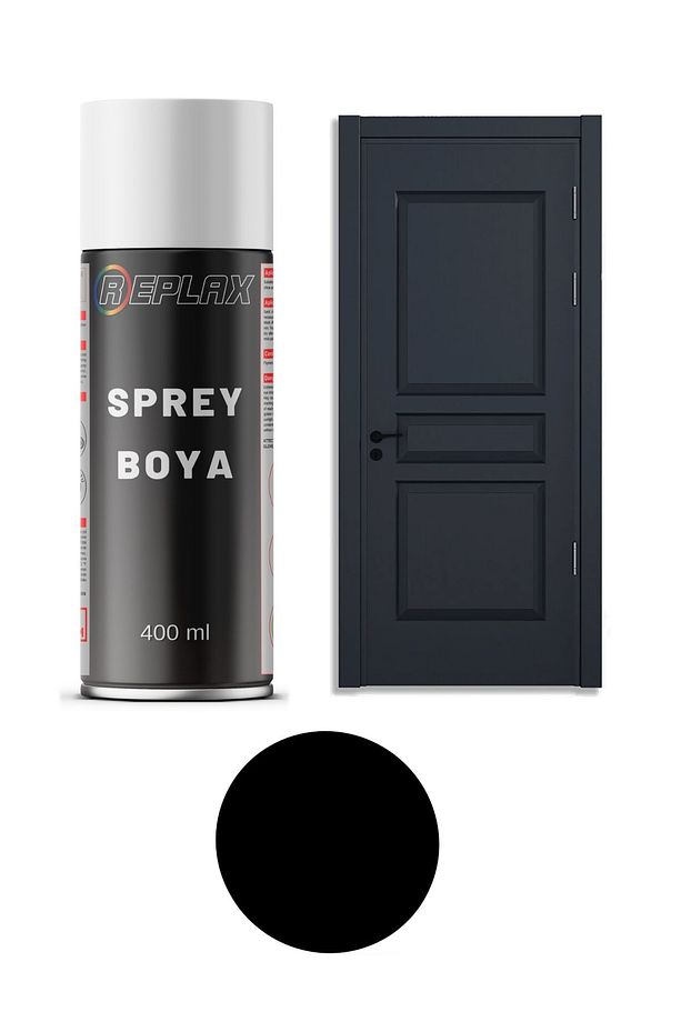Mat Siyah Amerikan Kapı Sprey Boyası 400 Ml. - 1
