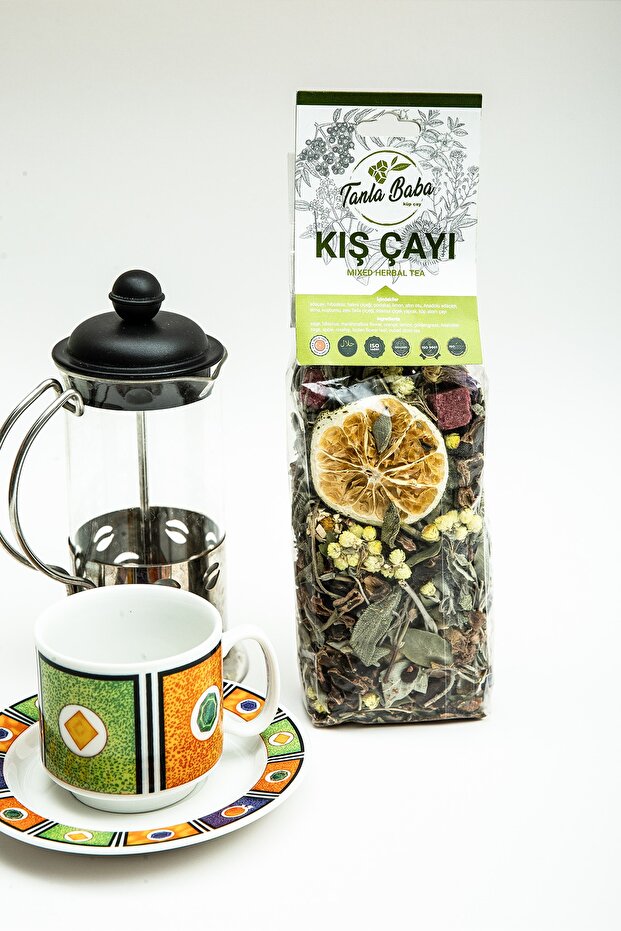 Kış Çayı 200 gr Bitki Çayı Bitkisel Çay Karışık Çay - 8