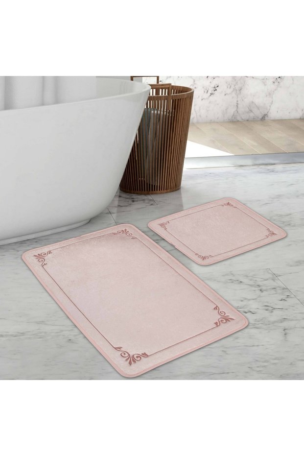 Elegant Pattern 2-Piece Bath Mat Set (50X80)