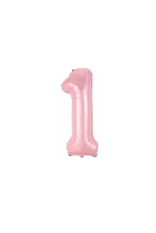 1 Year Old Pink Color Number Foil Balloon