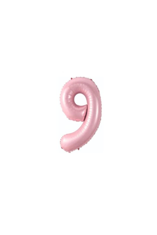 9 Years Old Pink Color Number Foil Balloon