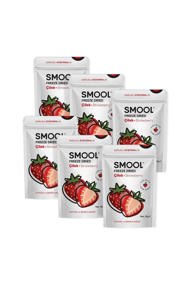 Freeze Dried Strawberry Set of 6 (Freeze Dried) Freeze Dry Strawberry Pack of 6