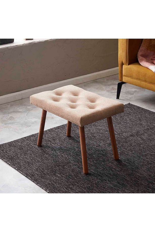 Masif Ayaklı Bench - Bej - 2