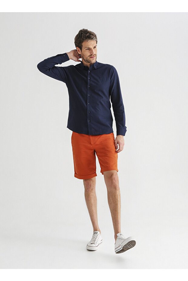 Bermuda Şort, 2xl, Kiremit - 1