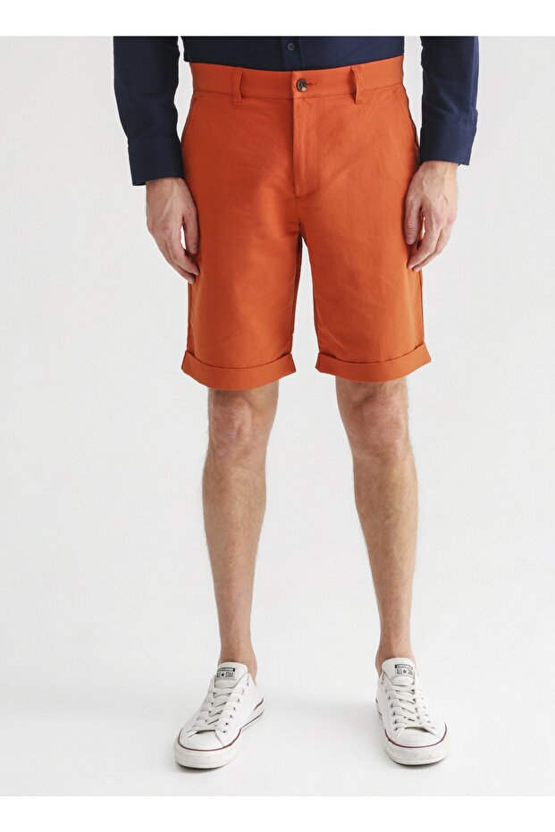 Bermuda Şort, 2xl, Kiremit - 3