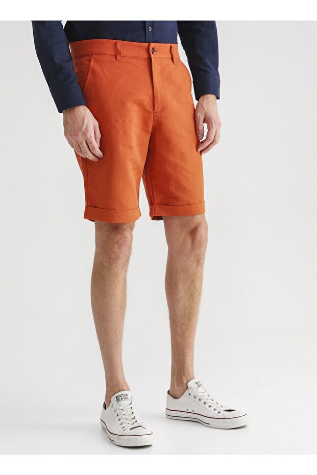 Bermuda Şort, 2xl, Kiremit - 4