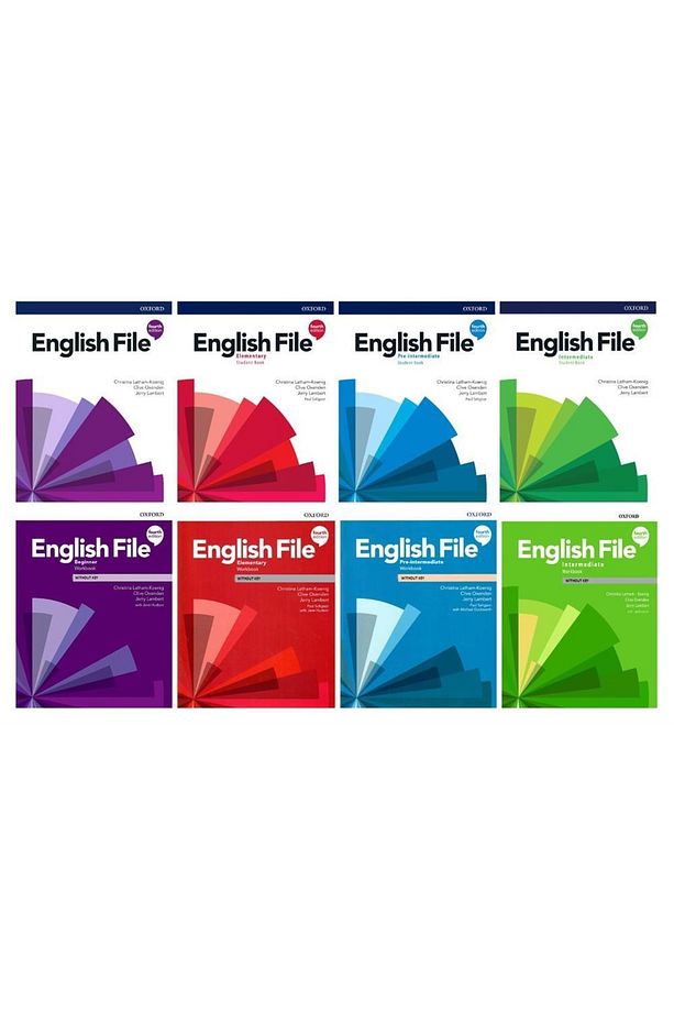 English File 4th Beginner+elem.+pre+intermediate Student's Book+workbook (access Code Var)(4lü Set) - 1
