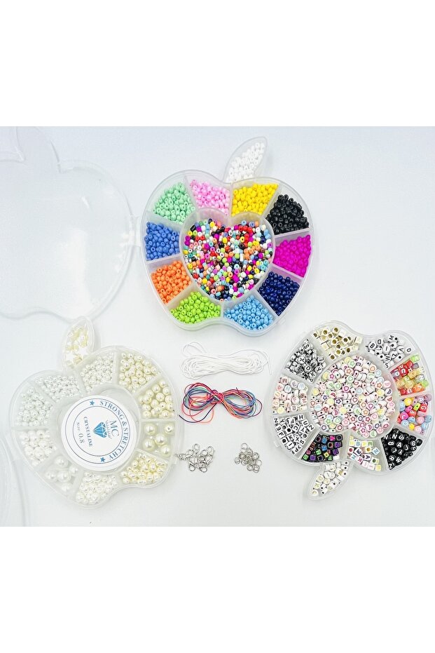 Pearl Bead Sand Bead And Letter Bead Jewelry Making Hobby Set