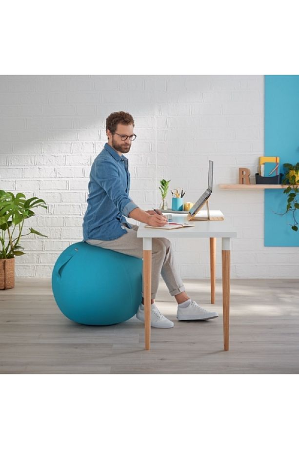 Ergo Cosy Active Oturma Ve Pilates Topu Mavi - Duruşu Düzeltir Ve Sırt Ağrılarını Giderir (+ Pompa) - 3