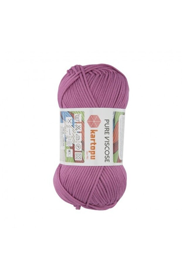 Pure Viscose El Örgü Ipi Pamuk Ipek - 1
