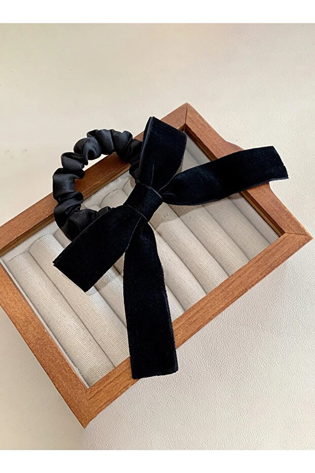 2 إبزيم فيونكة مخملية أساسية - 4