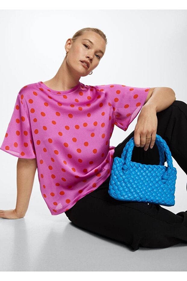 Puantiyeli Bluz - 5