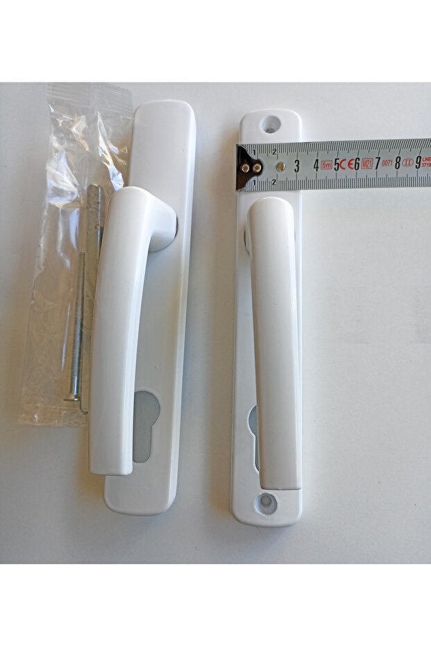 Pvc Kapı Kolu Yale Basık Beyaz - 2