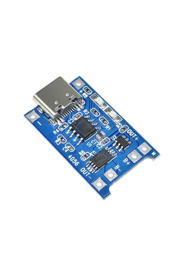 Tp4056 Korumalı Lityum Pil Şarj Devresi Type C Usb Batarya - 1