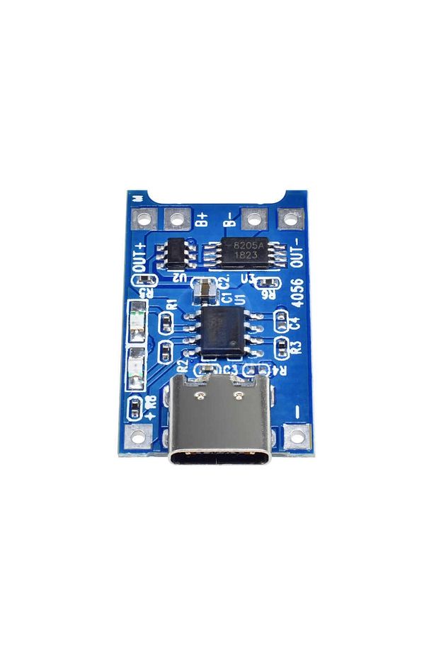 Tp4056 Korumalı Lityum Pil Şarj Devresi Type C Usb Batarya - 3